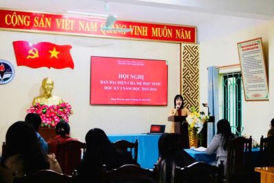 HỘI NGHỊ CHA MẸ HỌC SINH HỌC KÌ I -NĂM HỌC 2025-2026