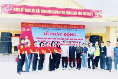 TRƯỜNG THCS KHÁNH PHÚ HƯỞNG ỨNG LỄ PHÁT ĐỘNG THÁNG HOẠT ĐỘNG TDTT CHO MỌI NGƯỜI, CHẠY OLYMPIC VÌ SỨC KHOẺ TOÀN DÂN CỦA PHƯỜNG ĐÔNG HOA LƯ