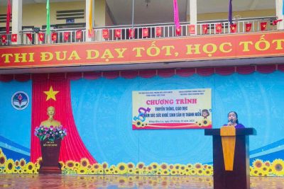 HOẠT ĐỘNG NGOẠI KHOÁ ” TRUYỀN THÔNG GIÁO DỤC SỨC KHOẺ SINH SẢN VỊ THÀNH NIÊN”