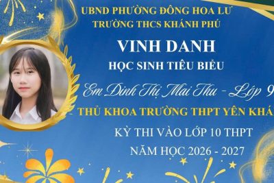 VINH DANH HỌC SINH ĐẠT THÀNH TÍCH XUẤT SẮC TRONG KỲ THI TUYỂN SINH VÀO LỚP 10 THPT NĂM HỌC 2026-2027